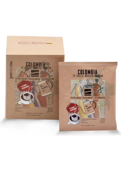 Colombia Ep Excelso Antioquia Medellin Filtre Kahve ( Tek Kullanımlık )