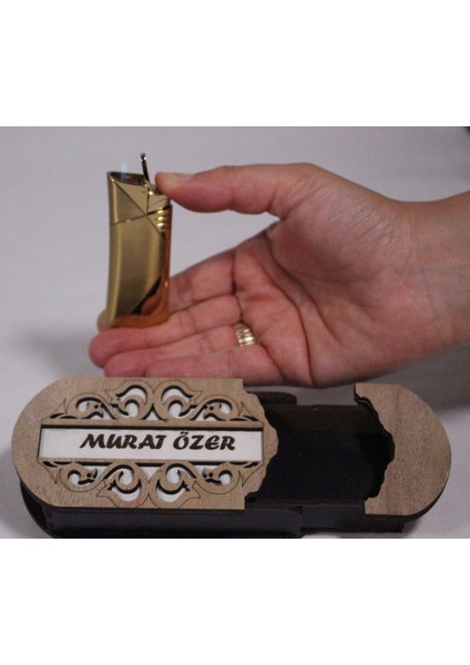 Çakmak Kişiye Özel Isim Yazılı ve Mdf Tasarım Kutulu No:72
