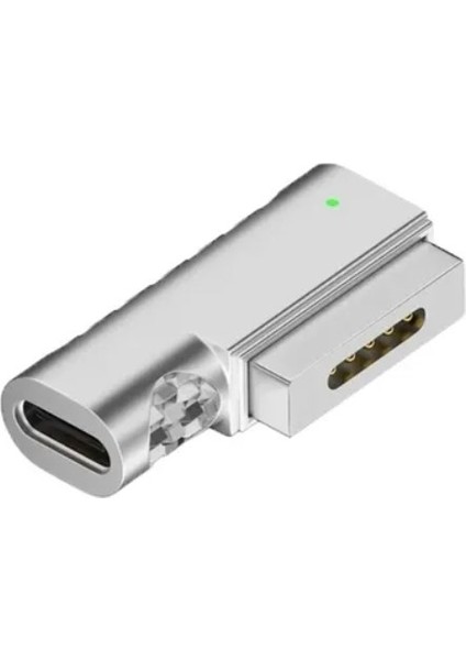 Type-C To Magsafe 2 85W A Kadar Destekli L Model Şarj Çevirici Adaptör