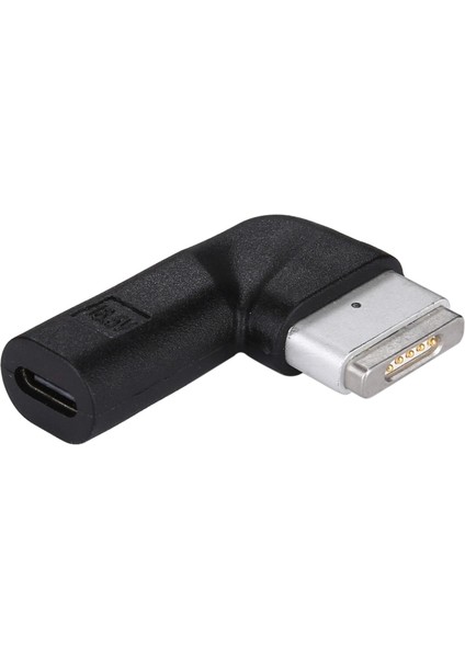 Type-C To Magsafe 2 85W A Kadar Destekli 90 Derece Çevirici Adaptör