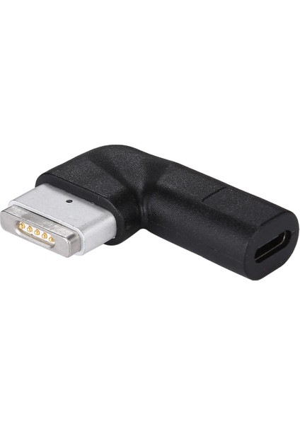 Type-C To Magsafe 2 85W A Kadar Destekli 90 Derece Çevirici Adaptör