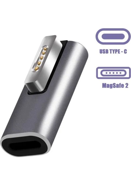 Type-C To Magsafe 2 60W 85W T Type Çevirici Şarj Adaptörü