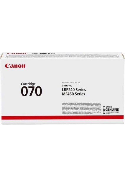 CRG-070 /5639C002AA Siyah Orjinal Toner Özellikleri