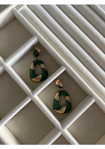 Vintage Yeşil Gold Küpe fiyatları