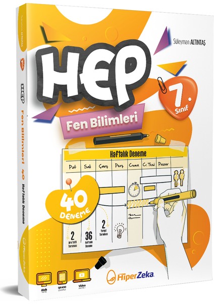 7. Sınıf Haftalık Hep Fen Bilimleri 40 Deneme