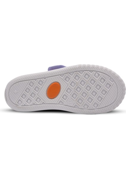 Violet Kız Çocuk Ev ve Kreş Ayakkabısı Parlak Kumaş Lila fırsatları