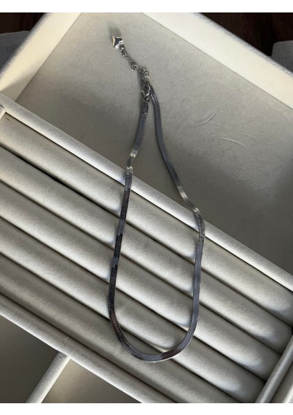 Italyan Zincir Kolye Gümüş Renk fiyatları