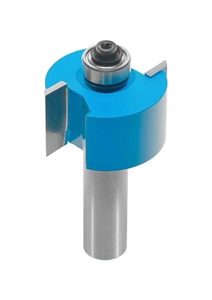 Ahşap Freze Bıçağı 11B-35020012 Rulmanlı Cam Yeri Açma İki Kanatlı Freze Ucu Sap 12 mm