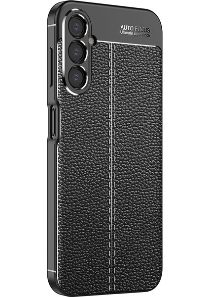 Samsung Galaxy A14 Kılıf Niss Deri Görünümlü Silikon