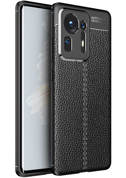 Xiaomi Mi Mix 4 Kılıf Niss Deri Görünümlü Silikon