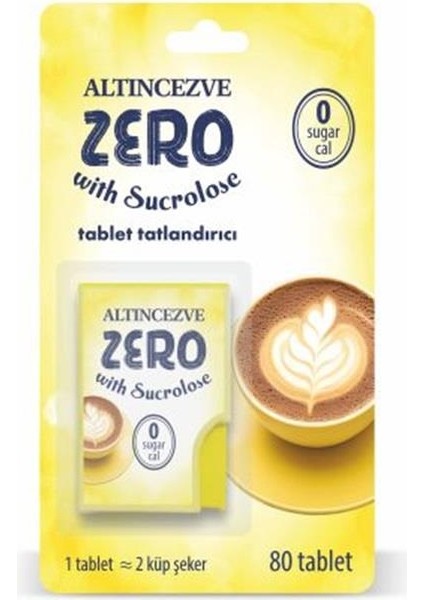 Zero Tablet Tatlandırıcı 80 Tablet