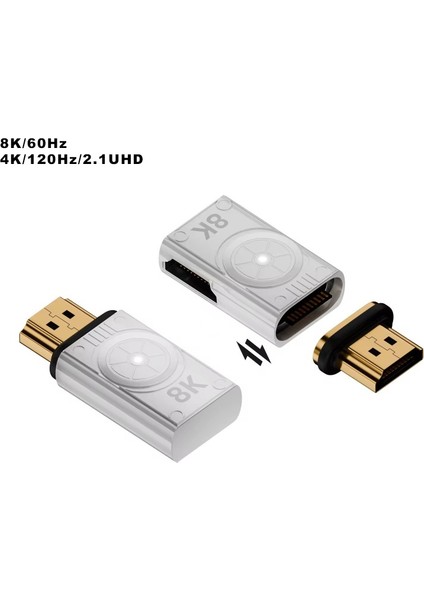 HDMI To HDMI 90 Derece Çevirici 8k Metal Çevirici Adaptör