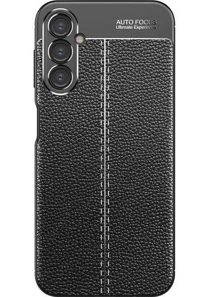 Samsung Galaxy A24 Kılıf Niss Deri Görünümlü Silikon + Ekran Koruyucu