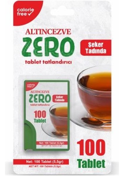 Zero Tablet Tatlandırıcı 100 Tablet