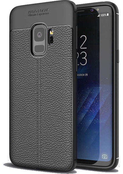 Samsung Galaxy S9 Kılıf Niss Deri Görünümlü Silikon