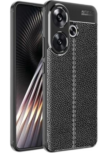 Xiaomi Poco F6 Kılıf Niss Deri Görünümlü Silikon