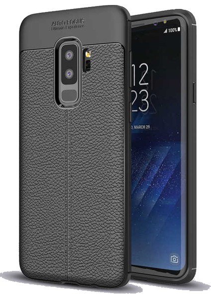 Samsung Galaxy S9 Plus Kılıf Niss Deri Görünümlü Silikon