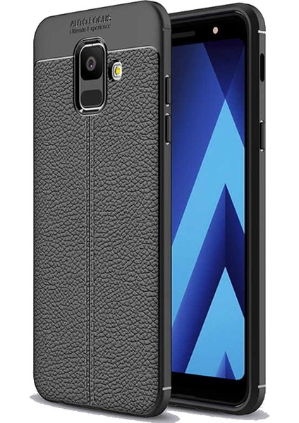Samsung Galaxy A6 2018 Kılıf Niss Deri Görünümlü Silikon
