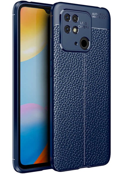 Xiaomi Redmi 10C Kılıf Niss Deri Görünümlü Silikon