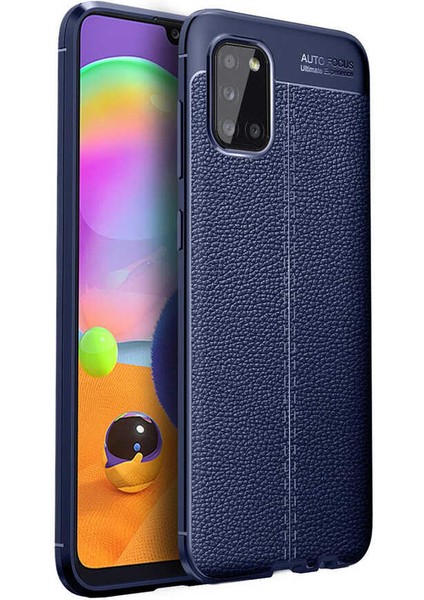 Samsung Galaxy A02S Kılıf Niss Deri Görünümlü Silikon