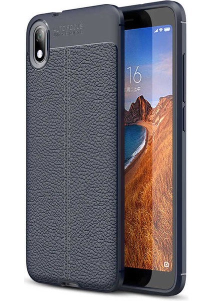 Xiaomi Redmi 7A Kılıf Niss Deri Görünümlü Silikon