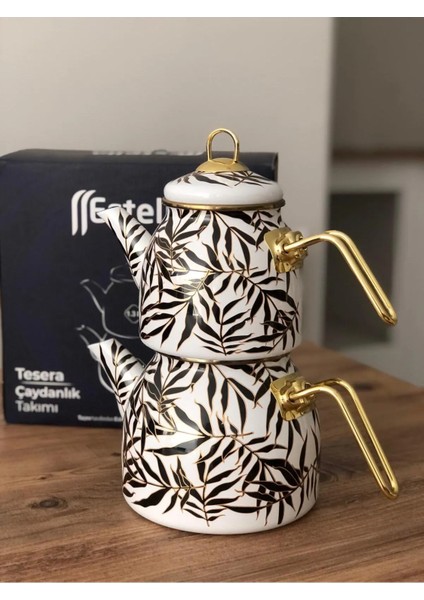 Estella Emaye Çaydanlık Takımı Oliva