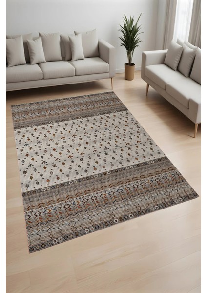 Dijital Baskı Yıkanabilir Kaymaz Taban Salon Halısı ve Yolluk LN141-FNL446
