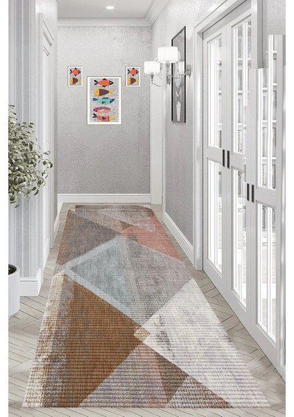Dijital Baskı Yıkanabilir Kaymaz Taban Salon Halısı ve Yolluk LNA0956-FNL205