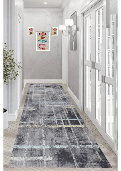 Dijital Baskı Yıkanabilir Kaymaz Taban Salon Halısı ve Yolluk LNA0980-FNL230