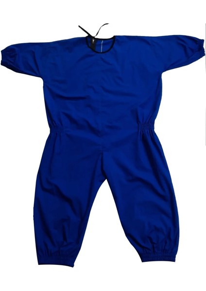 Yeni Nesil Kısa Kol Aizeimer - Demans Tulumu Kısa Kol Lastikli Model Mavi Renk