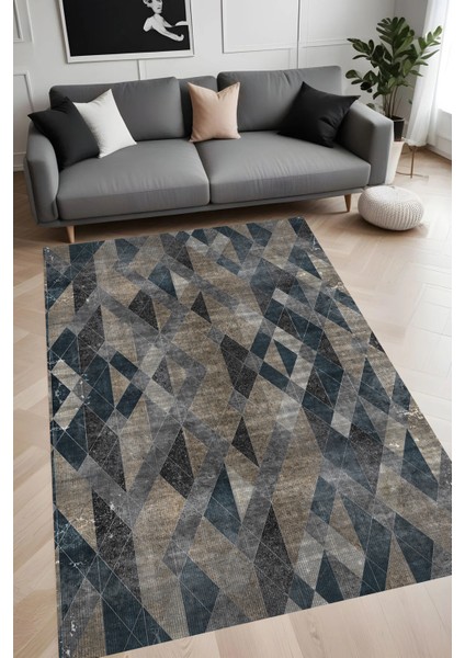 Dijital Baskı Yıkanabilir Kaymaz Taban Salon Halısı ve Yolluk RV043-FNL308