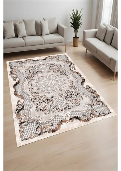 Dijital Baskı Yıkanabilir Kaymaz Taban Salon Halısı ve Yolluk LN017-FNL271