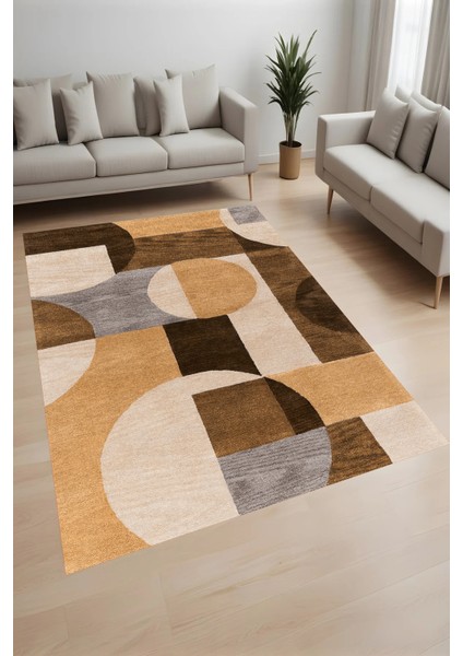 Dijital Baskı Yıkanabilir Kaymaz Taban Salon Halısı ve Yolluk LN026-FNL285
