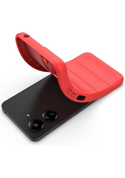 Xiaomi Poco C65 Kılıf Esnek Tpu Oyuklu Arka Yüzey Tasarımlı Zore Etnik Silikon Kapak