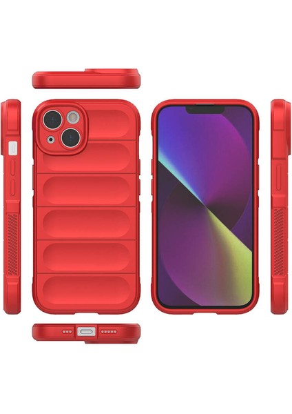 Apple iPhone 14 Kılıf Esnek Tpu Oyuklu Arka Yüzey Tasarımlı Zore Etnik Silikon Kapak