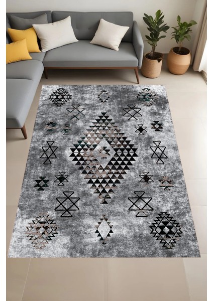 Dijital Baskı Yıkanabilir Kaymaz Taban Salon Halısı ve Yolluk LNA0914-FNL131