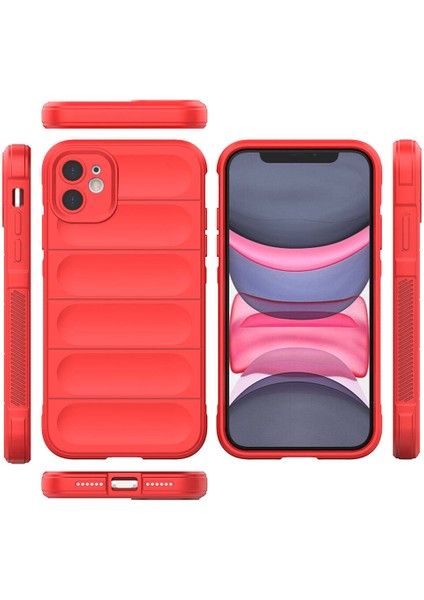 Apple iPhone 11 Kılıf Esnek Tpu Oyuklu Arka Yüzey Tasarımlı Zore Etnik Silikon Kapak