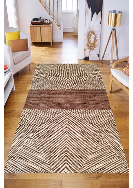 Dijital Baskı Yıkanabilir Kaymaz Taban Salon Halısı ve Yolluk LN093-FNL380