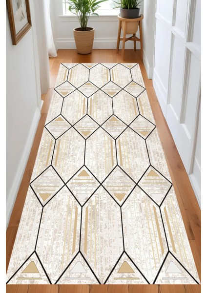 Dijital Baskı Yıkanabilir Kaymaz Taban Salon Halısı ve Yolluk RVG0872-FNL82