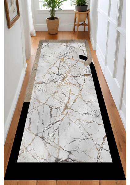 Dijital Baskı Yıkanabilir Kaymaz Taban Salon Halısı ve Yolluk LN084-FNL371