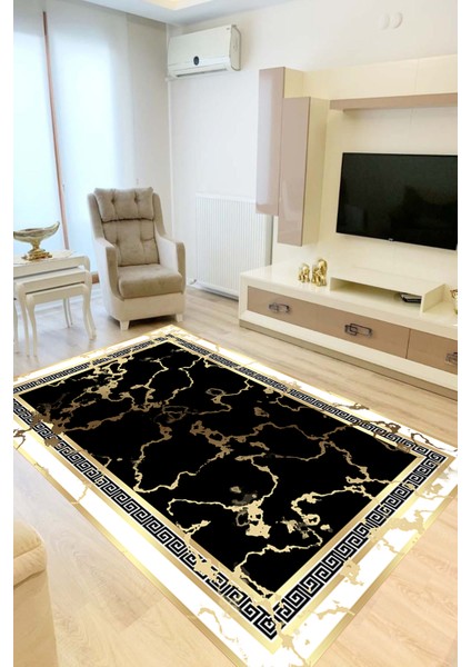 Dijital Baskı Yıkanabilir Kaymaz Taban Salon Halısı ve Yolluk LNA0839-FNL49
