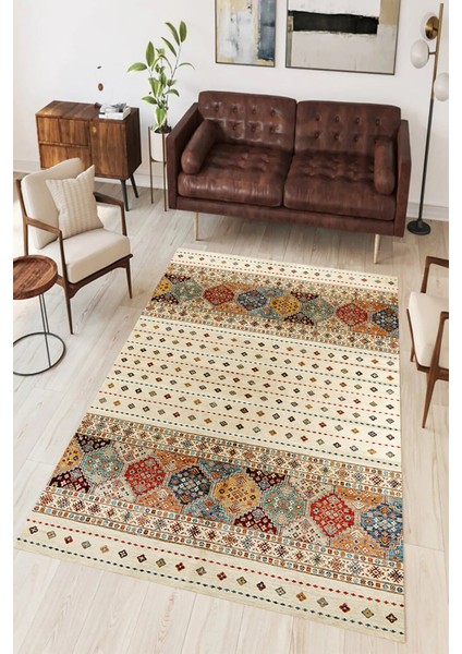 Dijital Baskı Yıkanabilir Kaymaz Taban Salon Halısı ve Yolluk RVG0949-FNL198