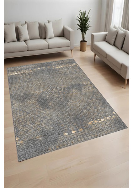 Dijital Baskı Yıkanabilir Kaymaz Taban Salon Halısı ve Yolluk LN019-FNL273