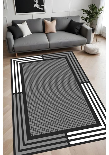 Dijital Baskı Yıkanabilir Kaymaz Taban Salon Halısı ve Yolluk RVG0990-FNL240