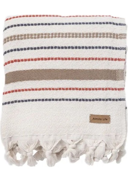 Mary Stripe Pike Ekru Colorful (130X170 Cm)