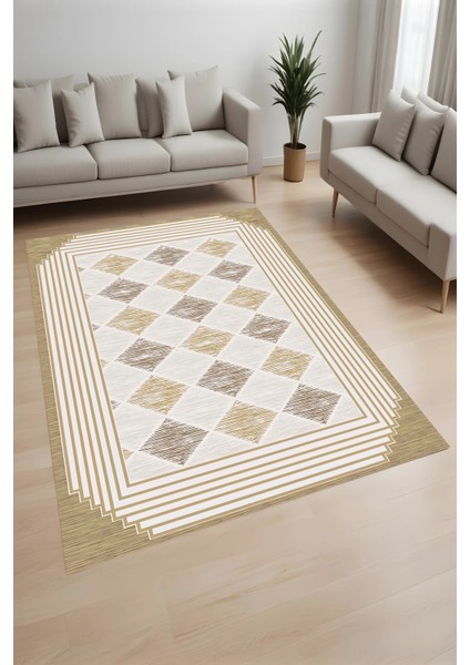 Dijital Baskı Yıkanabilir Kaymaz Taban Salon Halısı ve Yolluk LNA0988-FNL238