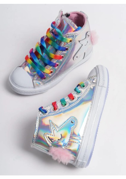 Dadwolf Unicorn Hologramlı Kız Sneakers