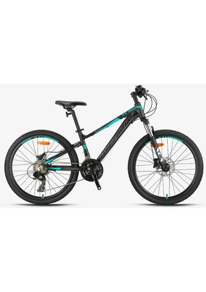 Xc 100 - 24" Mtb - 13' - 21 Vites - H.dısc - Mat Siyah-Gri/turkuaz