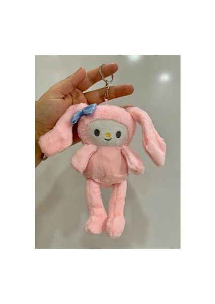 1 Adet Kawaii Sanrio Hello Kitty Peluş My Melody Cinnamoroll Melody Pompopurin Çanta Süsü Hediyelik modelleri