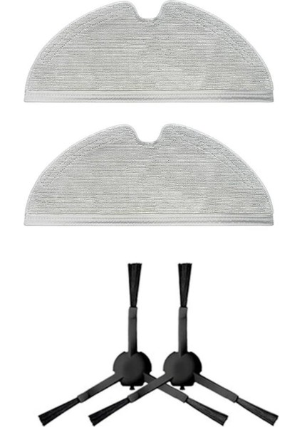 Vestel V-Bot Pro S Yedek Mop ve Yan Fırça (4 Parça)